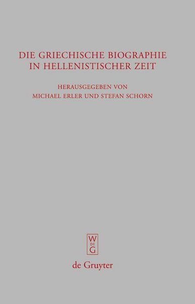 Produktbild: Die griechische Biographie in hellenistischer Zeit