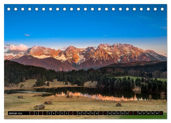 Produktbild: Traumhafte Alpen (Tischkalender 2026 DIN A5 quer), CALVENDO Monatskalender