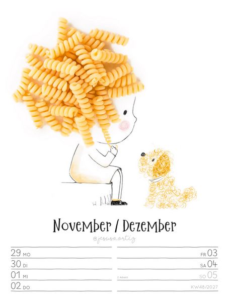 Produktbild: Little Dreams Wochenplaner Kalender 2027