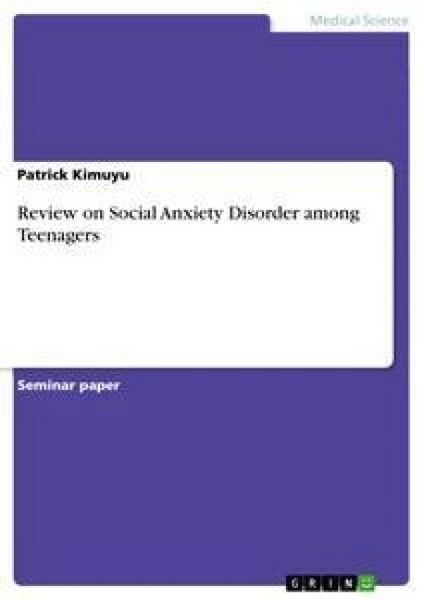 Produktbild: Review on Social Anxiety Disorder among Teenagers