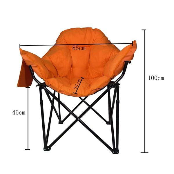 Produktbild: HTI-Living Klappbarer Komfortsessel mit weichem Velvet Bezug