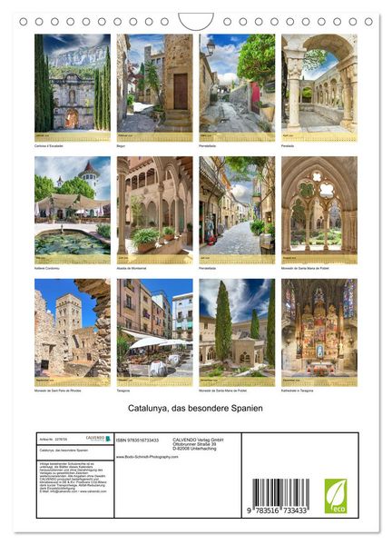Produktbild: Catalunya, das besondere Spanien (Wandkalender 2026 DIN A4 hoch), CALVENDO Monatskalender