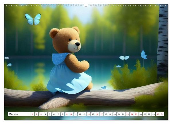 Produktbild: Sommerb&auml;rchen (hochwertiger Premium Wandkalender 2026 DIN A2 quer), Kunstdruck in Hochglanz
