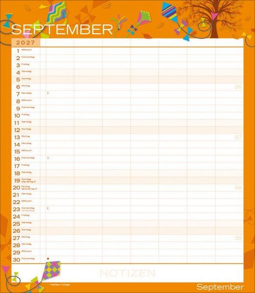 Produktbild: Multiplaner - Colour your time 2027