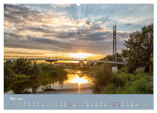 Produktbild: Elbflorenz - Dresden und Umgebung (hochwertiger Premium Wandkalender 2026 DIN A2 quer), Kunstdruck in Hochglanz