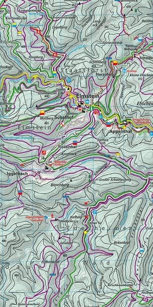 Produktbild: K&uuml;mmerly+Frey Outdoorkarte Deutschland 24 Pf&auml;lzerwald 1:50.000