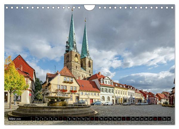 Produktbild: Fachwerkstadt Quedlinburg (Wandkalender 2026 DIN A4 quer), CALVENDO Monatskalender