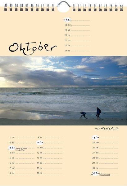 Produktbild: Sylt-die Insel 2027 A4 Kalender