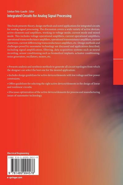 Produktbild: Integrated Circuits for Analog Signal Processing
