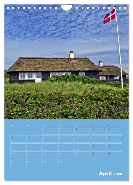 Produktbild: Nordseereise &ndash; J&uuml;tland in D&auml;nemark &ndash; Von Blavand bis Henne Strand (Wandkalender 2026 DIN A4 hoch), CALVENDO Monatskalender