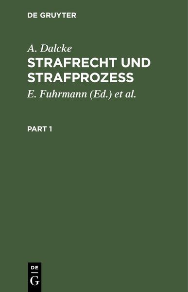 Produktbild: Strafrecht und Strafproze&szlig;