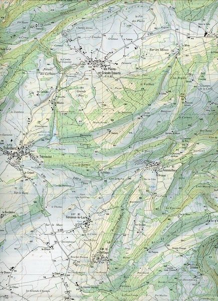 Produktbild: Swisstopo 1 : 25 000 Saignel&eacute;gier