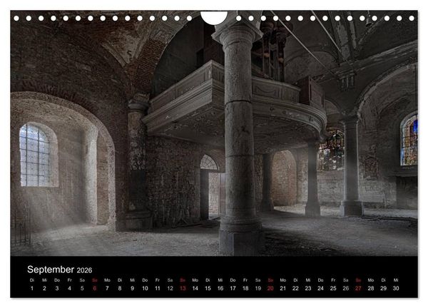 Produktbild: Geheimnisvolle Orte - Lost Places (Wandkalender 2026 DIN A4 quer), CALVENDO Monatskalender