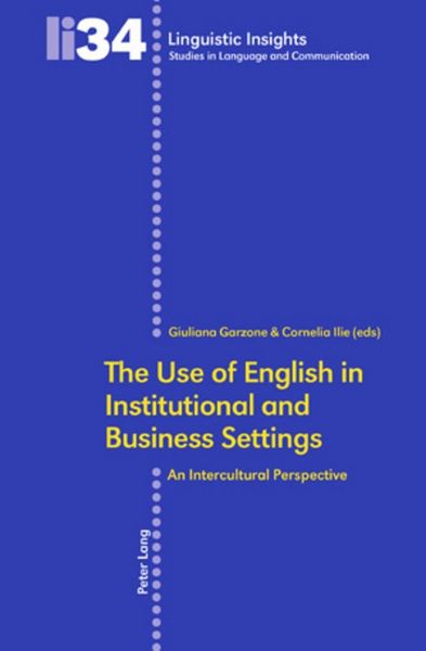 Produktbild: The Use of English in Institutional and Business Settings
