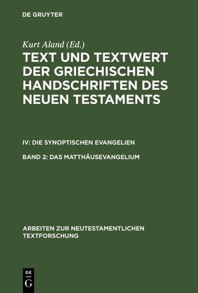 Produktbild: Das Matth&auml;usevangelium