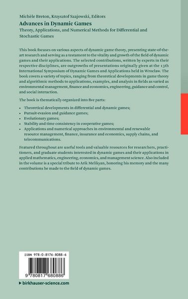 Produktbild: Advances in Dynamic Games