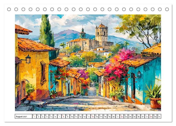 Produktbild: Magisches Mexiko. Leuchtende Impressionen (Tischkalender 2027 DIN A5 quer), CALVENDO Monatskalender