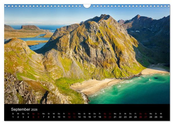 Produktbild: Lofoten - Inseln im Nordmeer (Wandkalender 2026 DIN A3 quer), CALVENDO Monatskalender