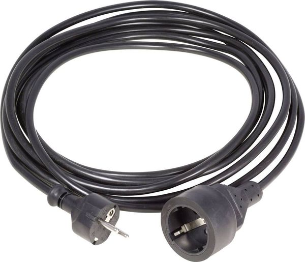 HAWA 1008293 Strom Verlängerungskabel 16A Schwarz 3.00m H05VV-F 3G 1,5mm²