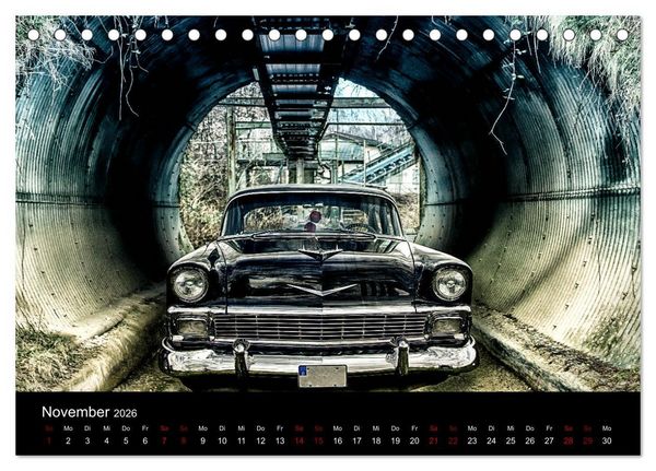 Produktbild: American Automobile (Tischkalender 2026 DIN A5 quer), CALVENDO Monatskalender