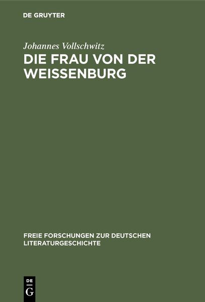 Produktbild: Die Frau von der Wei&szlig;enburg