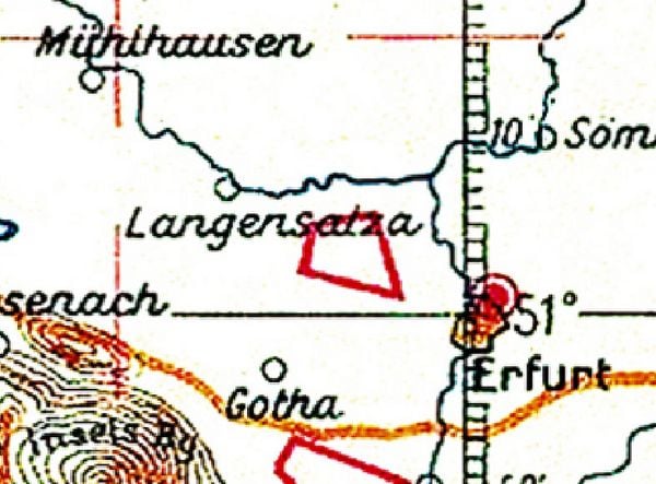 Produktbild: LUFT-NAVIGATIONSKARTE Deutschland mit Bodenorganisation der