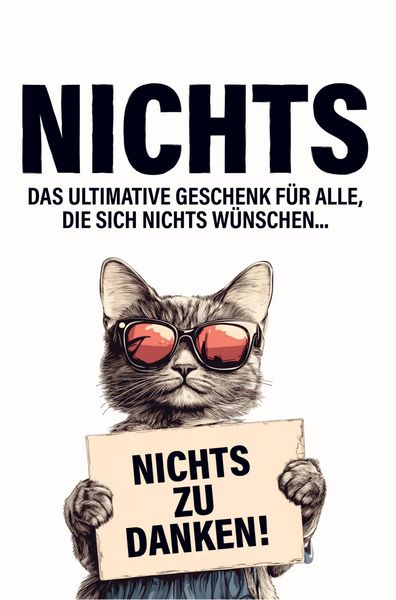 Produktbild: Nichts. Das ultimative Geschenk f&uuml;r alle, die sich nichts w&uuml;nschen
