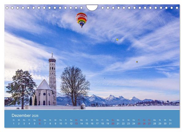 Produktbild: Wo das Allg&auml;u am sch&ouml;nsten ist (Wandkalender 2026 DIN A4 quer), CALVENDO Monatskalender