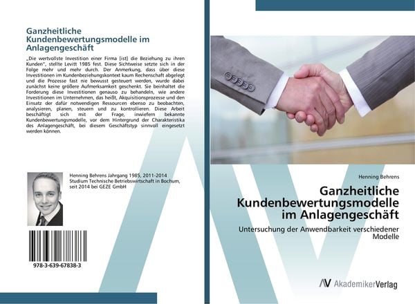 Produktbild: Ganzheitliche Kundenbewertungsmodelle im Anlagengesch&auml;ft