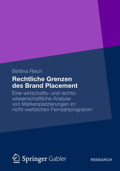 Produktbild: Rechtliche Grenzen des Brand Placement