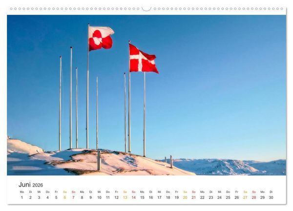 Produktbild: Gr&ouml;nland - Arktische Tr&auml;ume (Wandkalender 2026 DIN A2 quer), CALVENDO Monatskalender