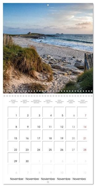 Produktbild: Bretagne Paysages c&ocirc;tiers (Calendrier mural carr&eacute; 2027 30x30 cm) Calendrier double avec une page pour vos prises de notes