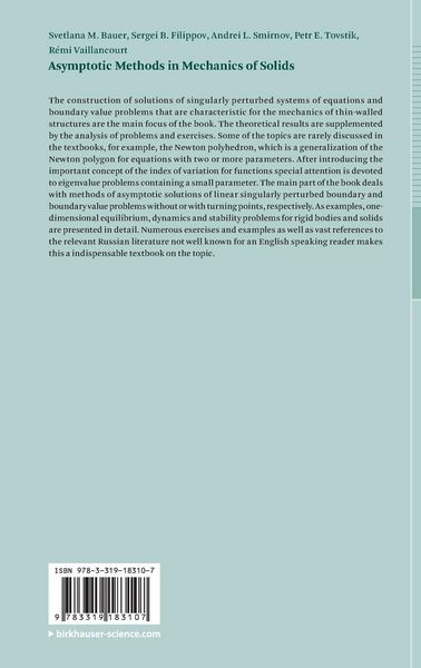 Produktbild: Asymptotic methods in mechanics of solids