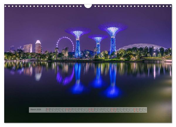 Produktbild: Discover Singapore (Wall Calendar 2026 DIN A3 landscape), CALVENDO 12 Month Wall Calendar