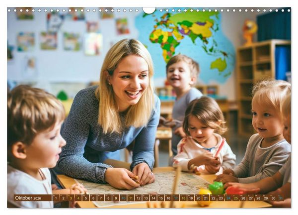 Produktbild: Traumberuf - Erzieher:innen in der Kinderkrippe (Wandkalender 2026 DIN A3 quer), CALVENDO Monatskalender