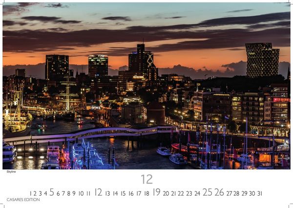 Produktbild: Hamburg Kalender 2027 &ndash; Wandkalender | Fotokalender Deutschland 50x35cm | mit stimmungsvollen Motiven von Hafen, Elbe, Speicherstadt und hanseatischem Flair