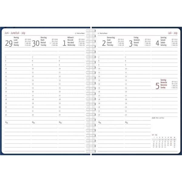 Produktbild: Wochenplaner Nature Line Ocean 2026 - Taschen-Kalender A5 - 1 Woche 2 Seiten - Ringbindung - 128 Seiten - Umwelt-Kalender - mit Hardcover - Alpha Edit