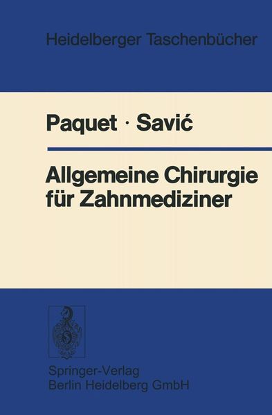 Produktbild: Allgemeine Chirurgie f&uuml;r Zahnmediziner