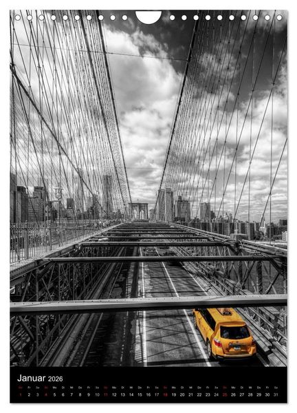 Produktbild: New York Colorkey (Wandkalender 2026 DIN A4 hoch), CALVENDO Monatskalender