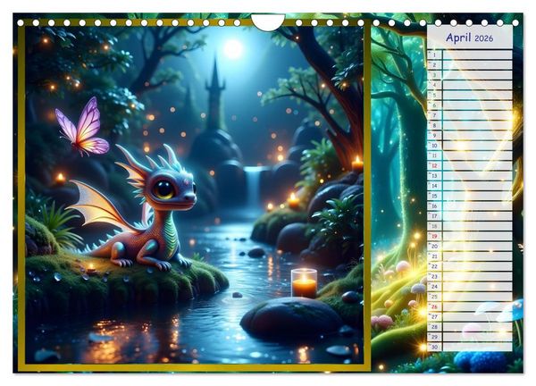 Produktbild: Der magische Freundschaftswald (Wandkalender 2026 DIN A4 quer), CALVENDO Monatskalender