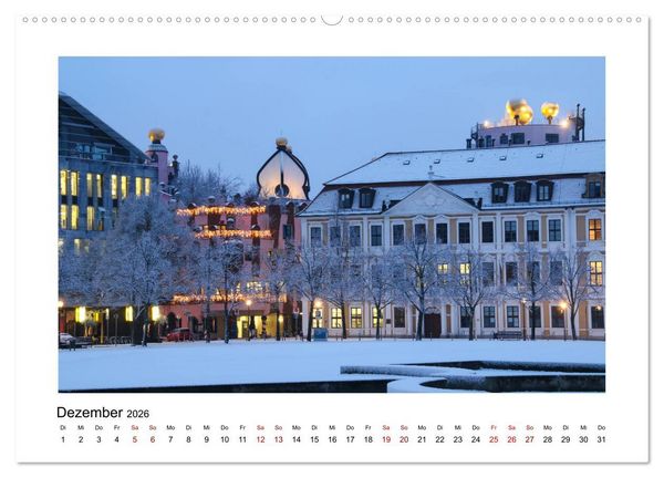 Produktbild: Blue Times - Magdeburg (Wandkalender 2026 DIN A2 quer), CALVENDO Monatskalender