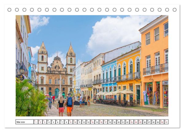 Produktbild: Brasiliens K&uuml;stenst&auml;dte - Rio de Janeiro, Olinda und Salvador de Bahia (Tischkalender 2026 DIN A5 quer), CALVENDO Monatskalender