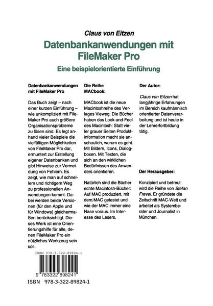 Produktbild: Datenbankanwendungen mit FileMaker Pro Version 2