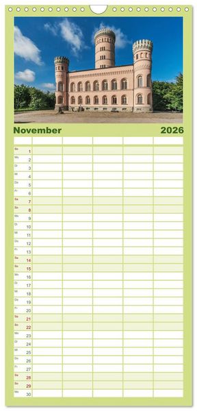 Produktbild: Familienplaner 2026 - Entdeckungen auf der Insel R&uuml;gen mit 5 Spalten (Wandkalender, 21 x 45 cm) CALVENDO