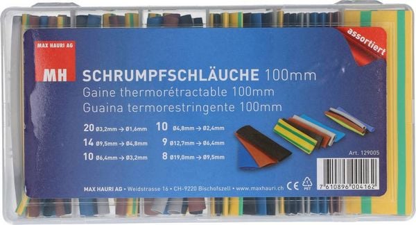 Produktbild: Max Hauri 129005 Schrumpfschlauchsortiment Schrumpfrate:2:1 1St.