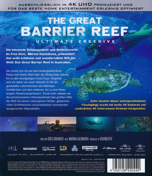 The Great Barrier Reef - Ultimate Freediving (4K Ultra HD)