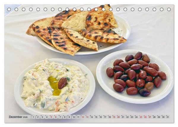 Produktbild: Griechisch Lecker (Tischkalender 2026 DIN A5 quer), CALVENDO Monatskalender