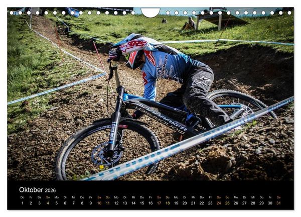 Produktbild: Downhill Racing 2026 (Wandkalender 2026 DIN A4 quer), CALVENDO Monatskalender