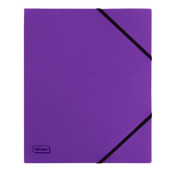 Produktbild: Idena Ringbuch 2 Ringe lila DIN A4 25mm aus Karton