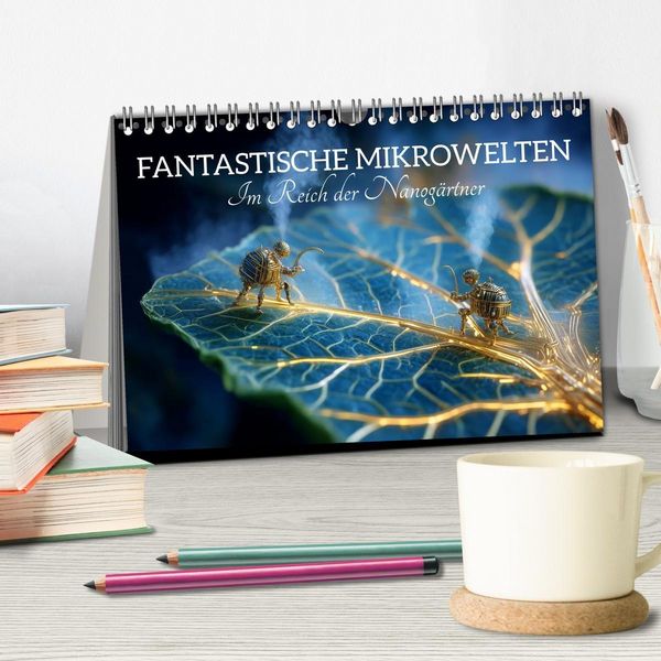 Produktbild: Fantastische Mikrowelten. Im Reich der Nanog&auml;rtner (Tischkalender 2027 DIN A5 quer), CALVENDO Monatskalender